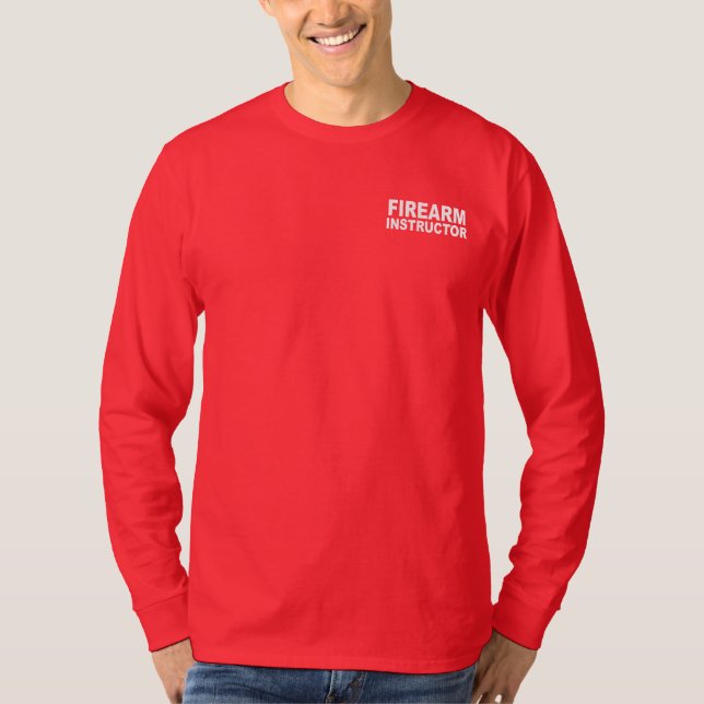 Firearm Instructor Long Sleeve Shirt - 2 sided (Front)