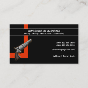 Firearm weapon business   Personalise Card