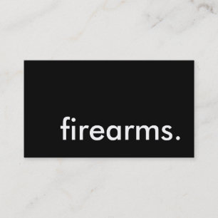firearms. business card