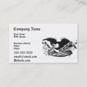 firearms business card
