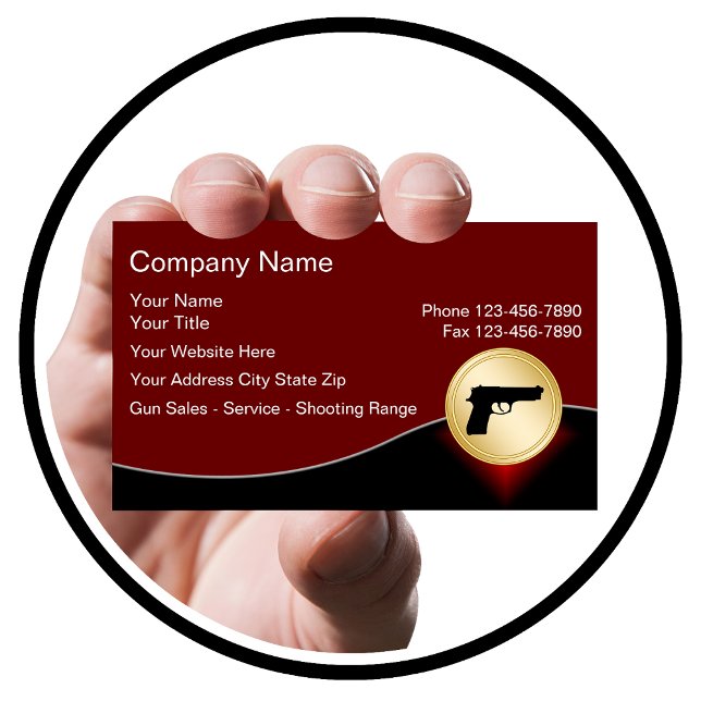 Firearms Business Cards (Practice Range)