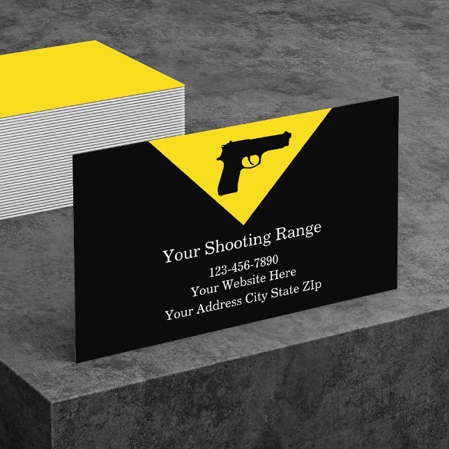 Firearms Range Business Cards (Creator Uploaded)