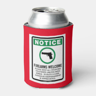 FIREARMS WELCOME CAN COOLER