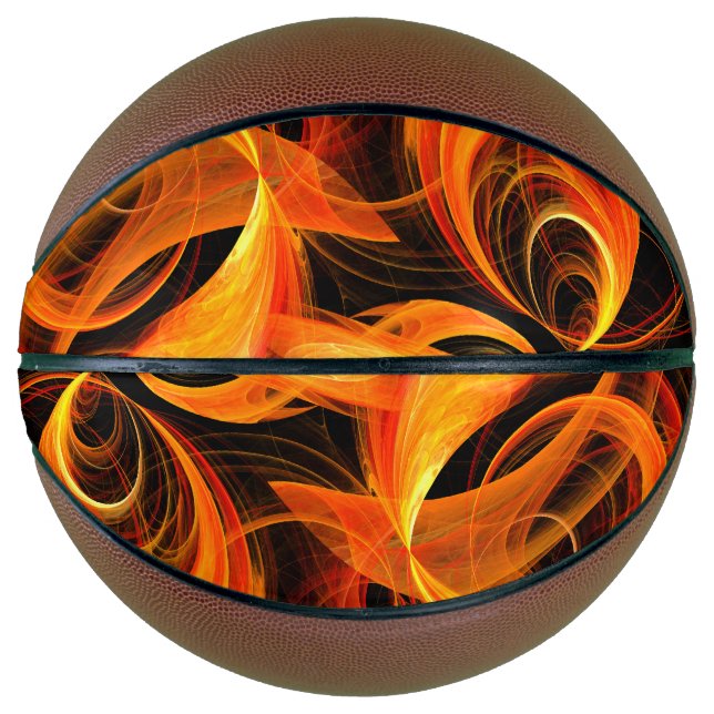 Fireball Abstract Art Basketball (Front)