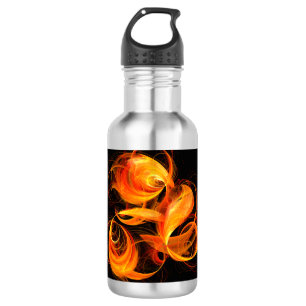 Fireball Abstract Art Bottle