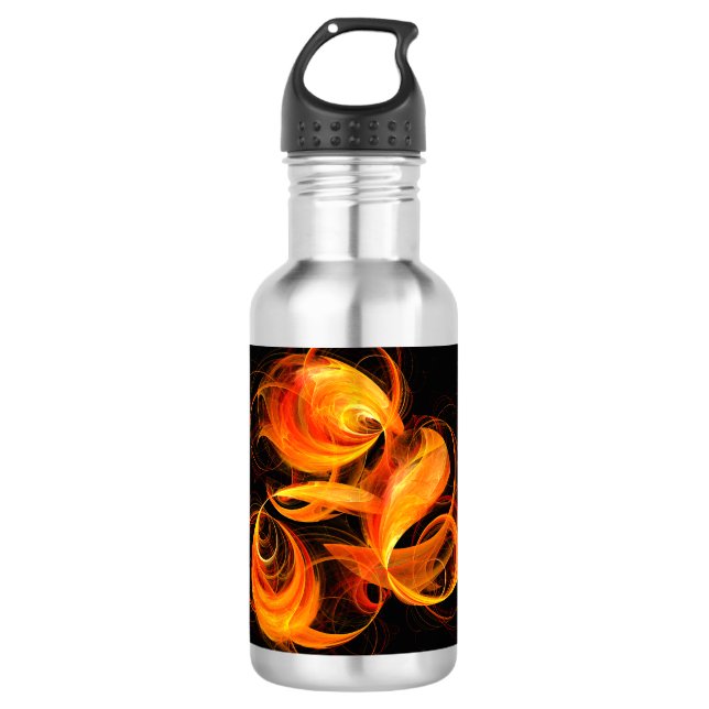 Fireball Abstract Art Bottle (Front)
