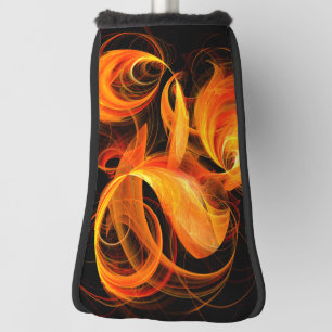 Fireball Abstract Art Golf Head Cover