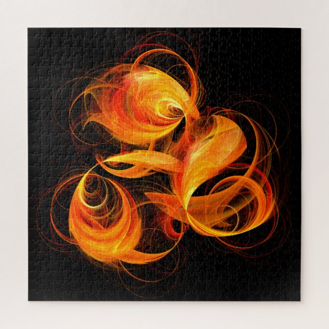 Fireball Abstract Art Jigsaw Puzzle (Vertical)