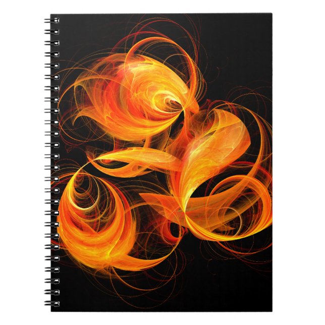 Fireball Abstract Art Notebook (Front)