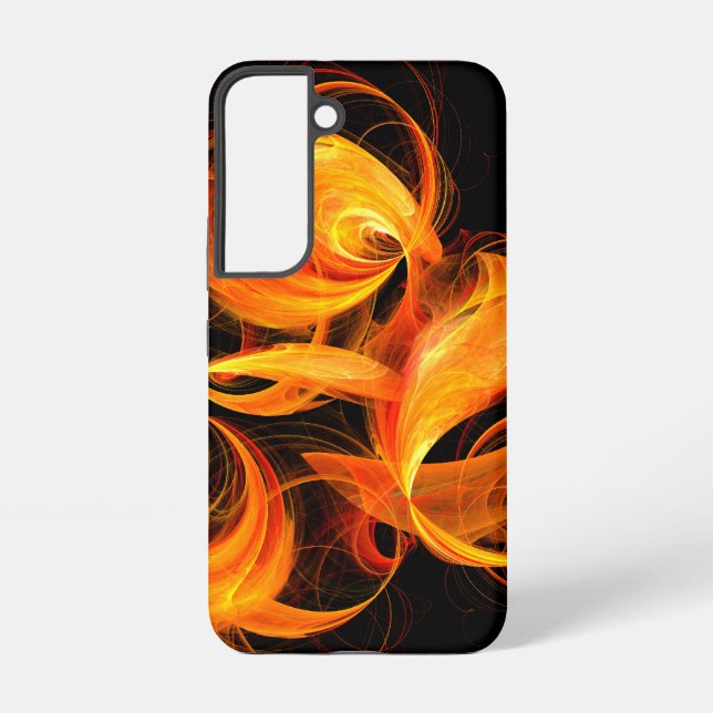 Fireball Abstract Art Samsung Galaxy S22 Case (Back)