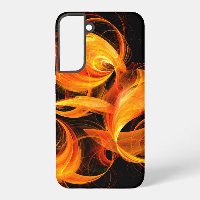 Fireball Abstract Art Samsung Galaxy S22+ Case (Back)