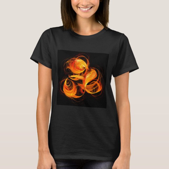 Fireball Abstract Art T-Shirt (Front)