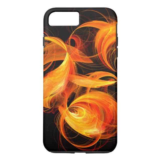 Fireball Abstract Art Tough Case-Mate iPhone Case (Back)