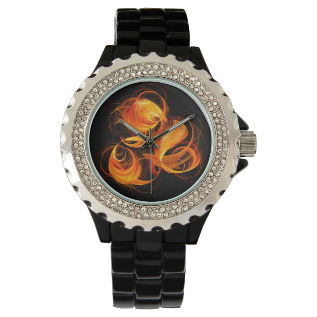 Fireball Abstract Art Watch (Front)