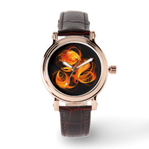 Fireball Abstract Art Watch