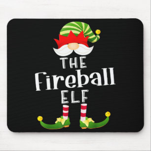 Fireball Elf Group Christmas Funny Pajama Party Mouse Pad