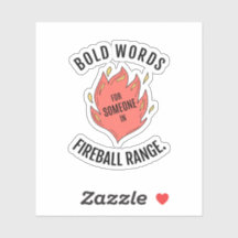 Fireball Range D&D Sticker