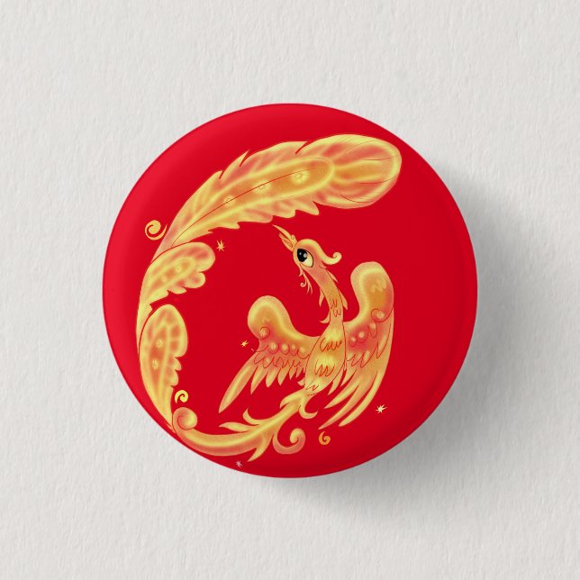 Firebird 3 Cm Round Badge (Front)