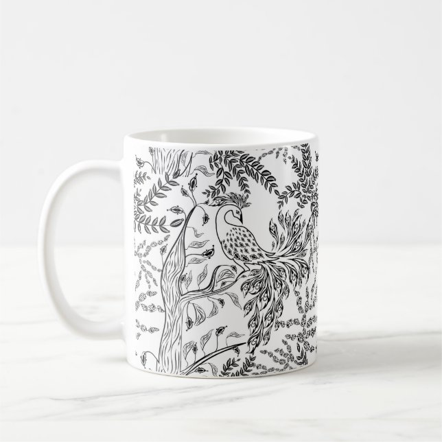 Firebird, bird coffee mug (Left)