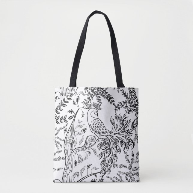 Firebird, bird tote bag (Front)