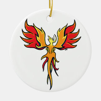 Firebird Ceramic Tree Decoration