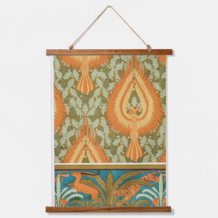 Firebird Eagle Antelope Tiger Vintage Nature art Hanging Tapestry