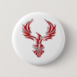 Firebird - Phoenix 6 Cm Round Badge