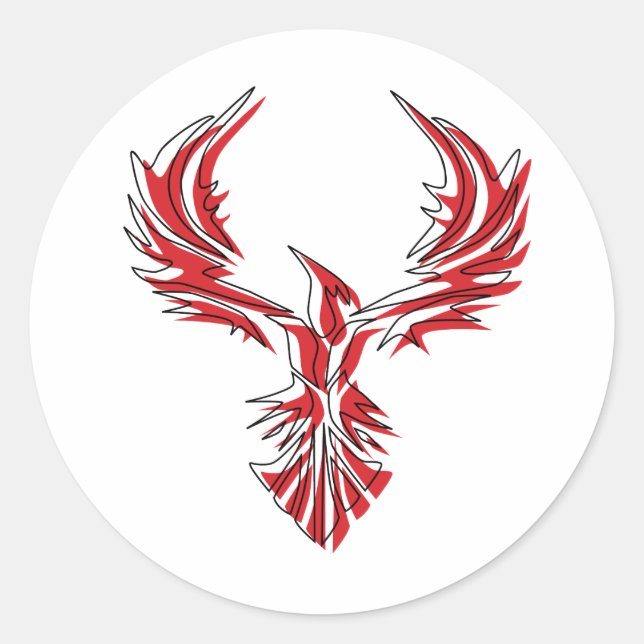 Firebird - Phoenix Classic Round Sticker (Front)