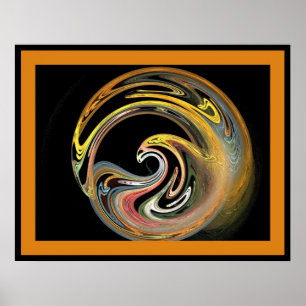 FIREBIRD PHOENIX ORANGE POSTER