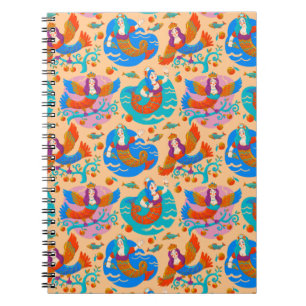 Firebirds and mermaids notebook