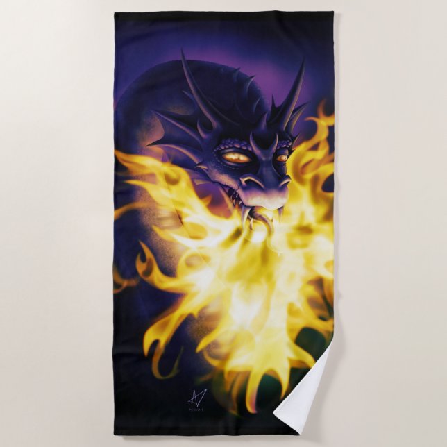 Firebreather Beach Towel (Front)