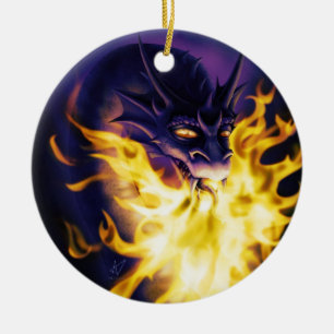 Firebreather Ceramic Ornament