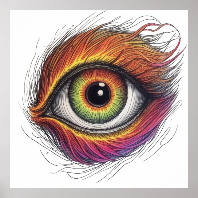 Fireburst Eye Poster (Front)