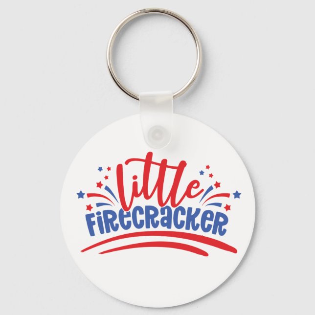 Firecracker 4th July  Key Ring (Front)