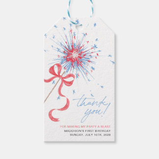 Firecracker 4th of July Favour Tags