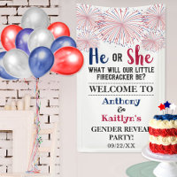 Firecracker 4th Of July Gender Reveal Party