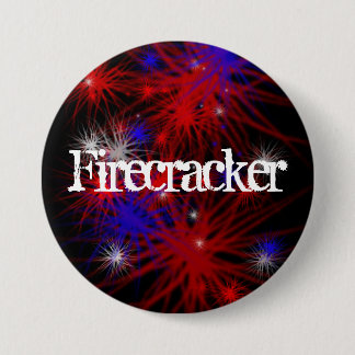 Firecracker 7.5 Cm Round Badge