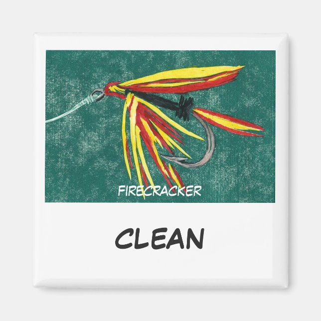 "Firecracker" Dish Washer Status Magnet (Front)