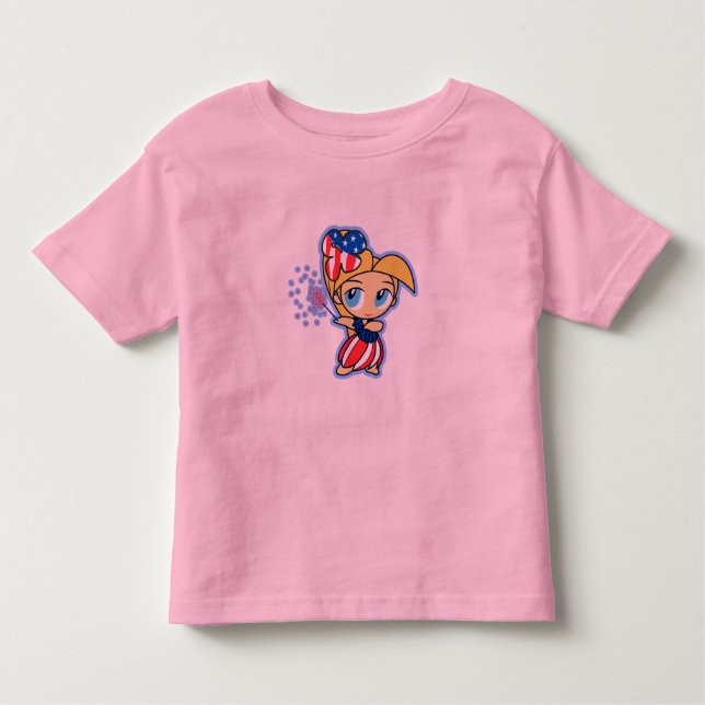 Firecracker Hula Girl Infants & Toddler T-shirts (Front)