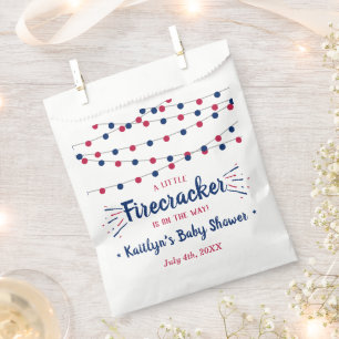 Firecracker On The Way! 4th Of July Baby Shower Favour Bag