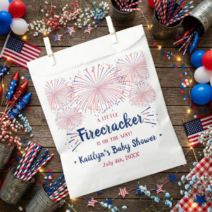 Firecracker On The Way! 4th Of July Baby Shower Favour Bag