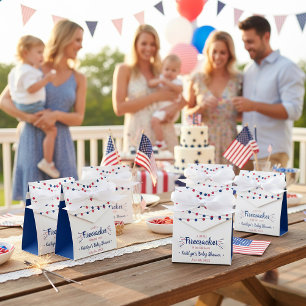 Firecracker On The Way! 4th Of July Baby Shower Favour Box