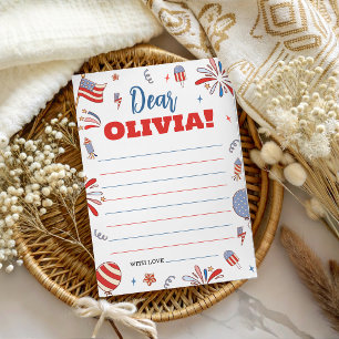 Firecracker Patriotic Birthday Time Capsule Invitation