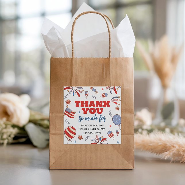 Firecracker Patriotic Favour Gift Tags (Creator Uploaded)
