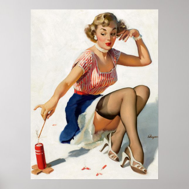 Firecracker Pin Up Poster (Front)