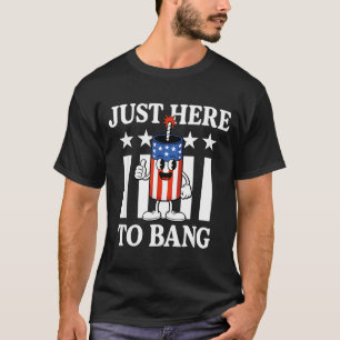 Firecracker stars red stripes here to bang july T-Shirt