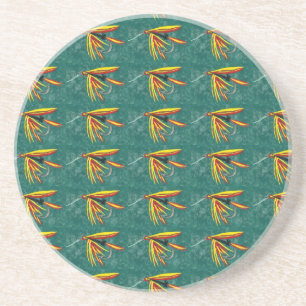 "Firecracker" Wet Fly Pattern Fly Coaster