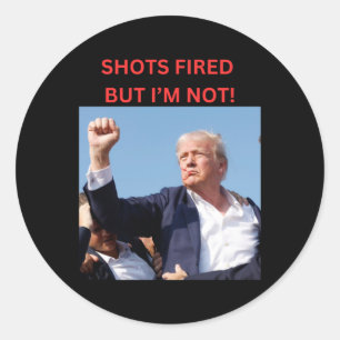 Fired! President Trump Classic Round Sticker