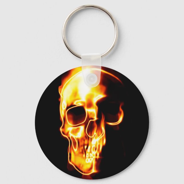 Fired skull key ring (Front)