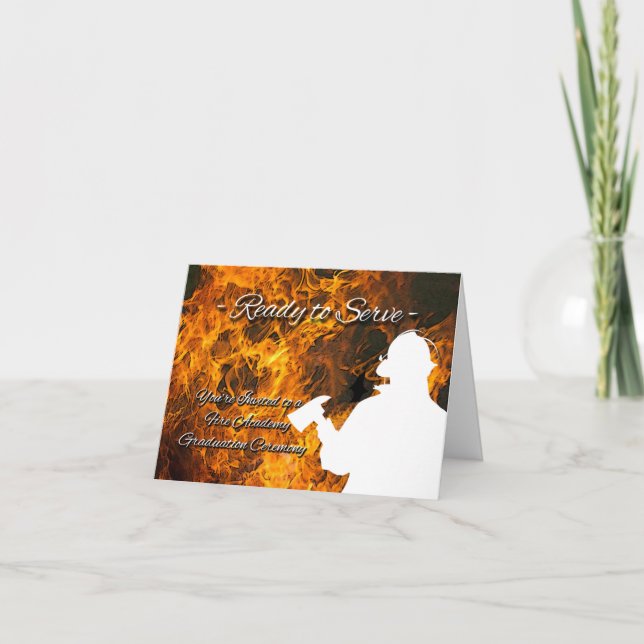 Firefighter Academy Graduation Invitation (Front)